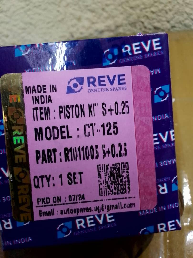 Reve=Piston Kit STD+0.25=CT125
